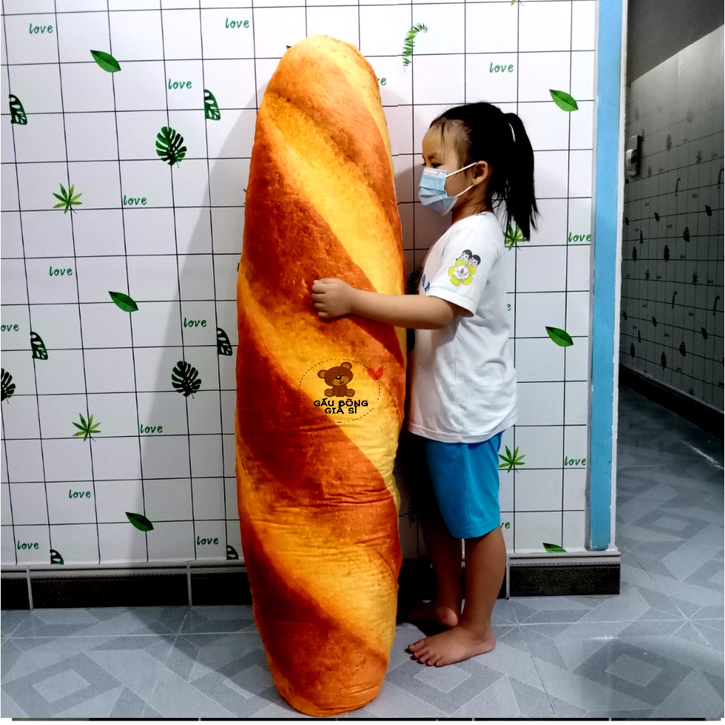 GẤU BÔNG BÁNH MÌ SIZE LỚN KHỔNG LỒ 1MET6 TO HƠN NGƯỜI HÀNG CAO CẤP