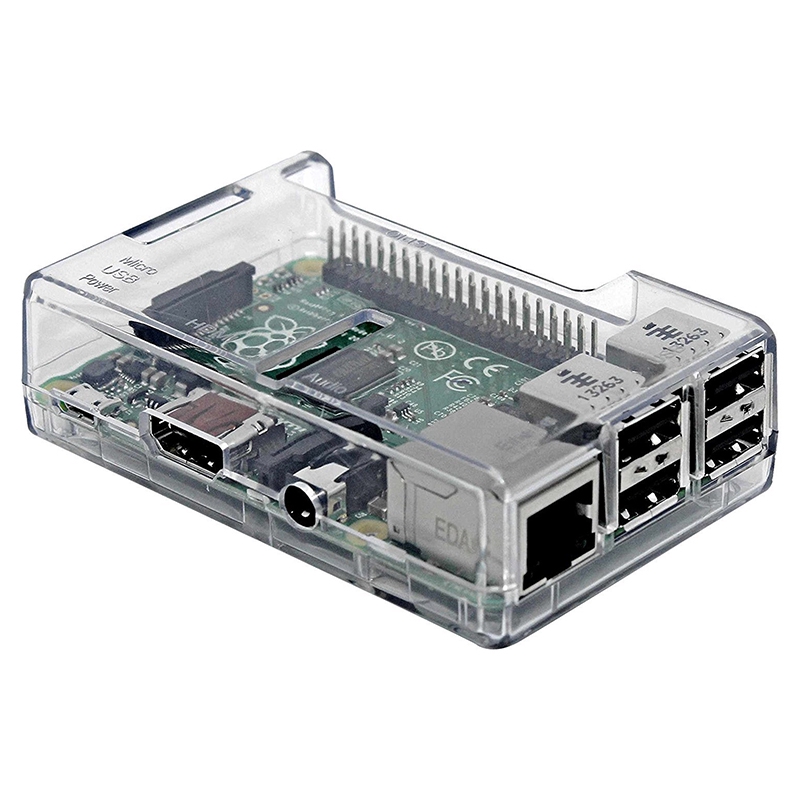 Vỏ nhựa ABS trong suốt cho máy tính một mạch Raspberry Pi Model B+ 3