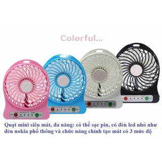 Quạt sạc 3 tốc độ siêu tốc VNR 95B