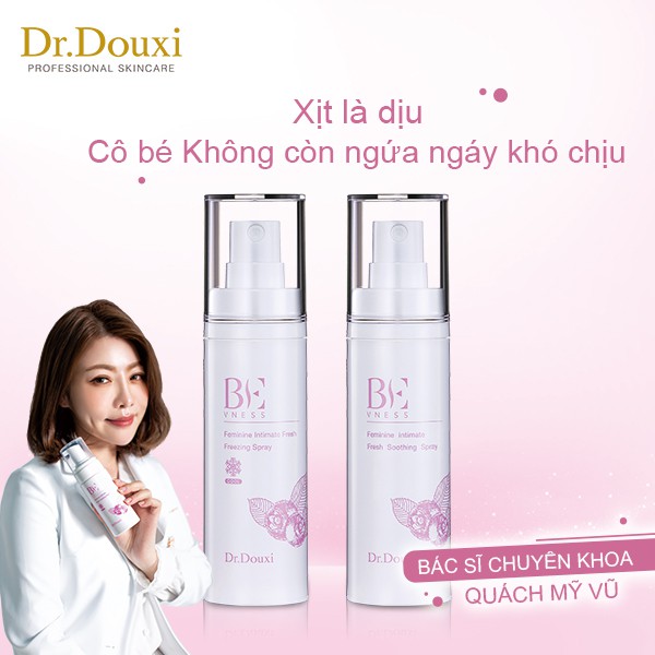 ( Set 3 sản phẩm ) Dr.Douxi Sữa tắm kháng khuẩn+ Dung dịch dạng bọt Vệ Sinh + Xịt Phụ Khoa  -