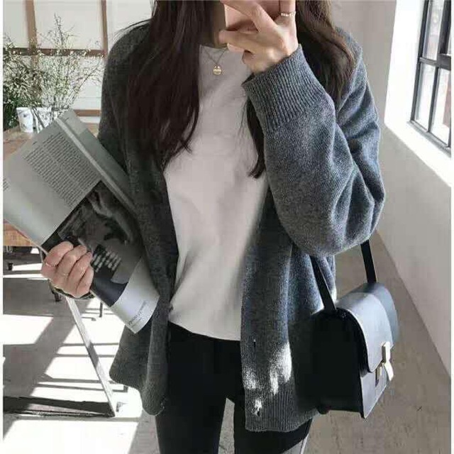 Cardigan len lông thỏ