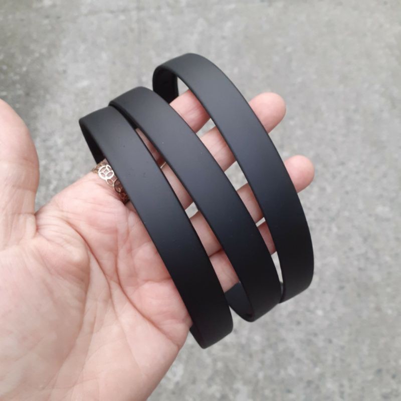 Bờm cài tóc nhám màu đen (Bản 1.5cm)