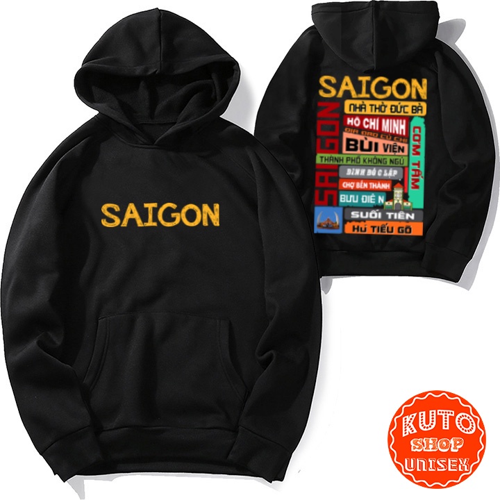 ÁO HOODIE SÀI GÒN ƠI - In Pet Siêu Bền Siêu Đẹp - Full Size Full Màu