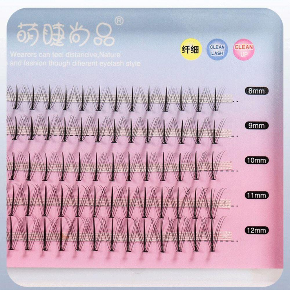 CACTU Hộp 100 Bó Lông Mi Giả Nối Dài Tự Nhiên Lâu Trôi Dễ Sử Dụng Cho Salon / Gia Đình