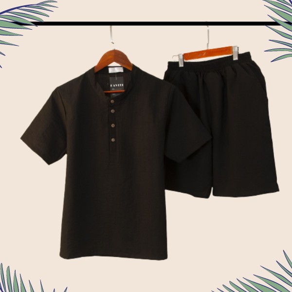 Bộ Đũi nam cổ Tàu chất vải đũi thái loại dày đẹp hàng hot trend BD33 | BigBuy360 - bigbuy360.vn