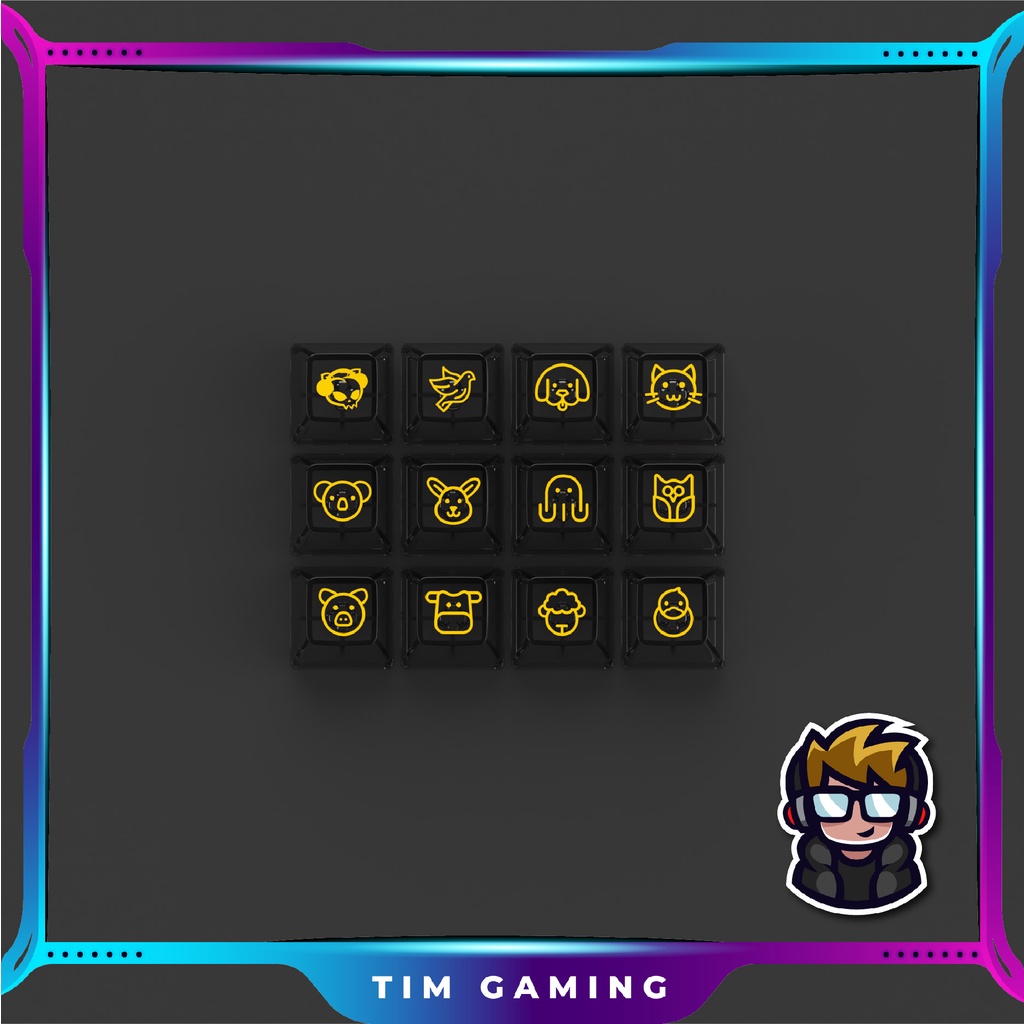 Bộ keycap bàn phím cơ AKKO – Black