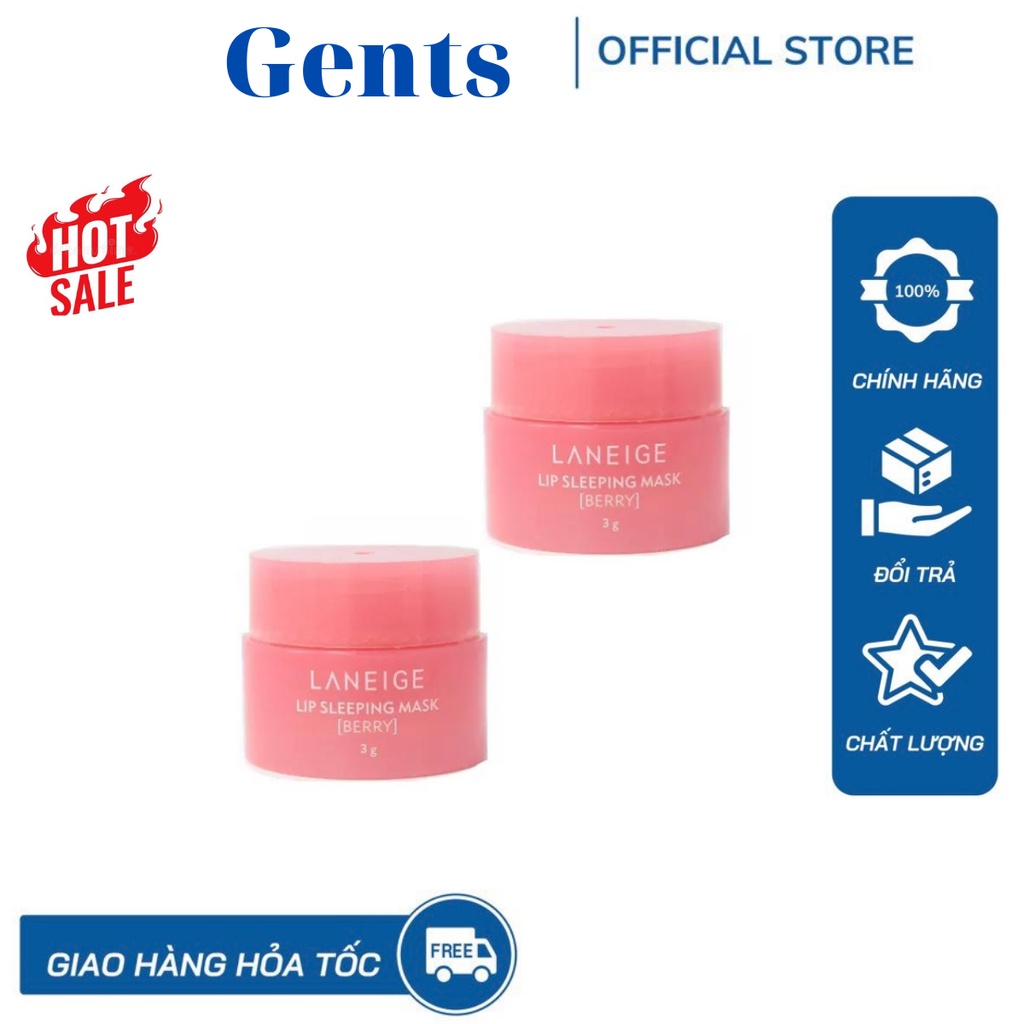 Mặt nạ ngủ môi Laneige Lip Sleeping Mask Berry 3g và 20g GentsOfficialStore