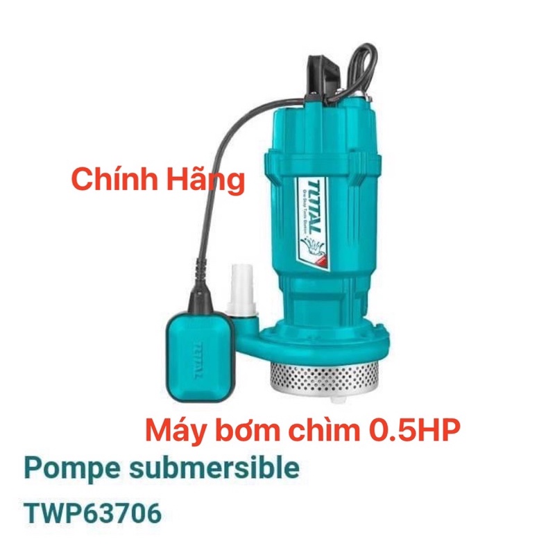 TOTAL Máy bơm chìm nước sạch 0.5HP TWP63706 (Cam kết Chính Hãng 100%)