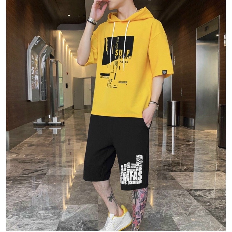 &lt;FREE SHIP&gt; Đồ bộ nam hè y hình, vải êm, mát, không ra màu, không đổ lông (Skate...)