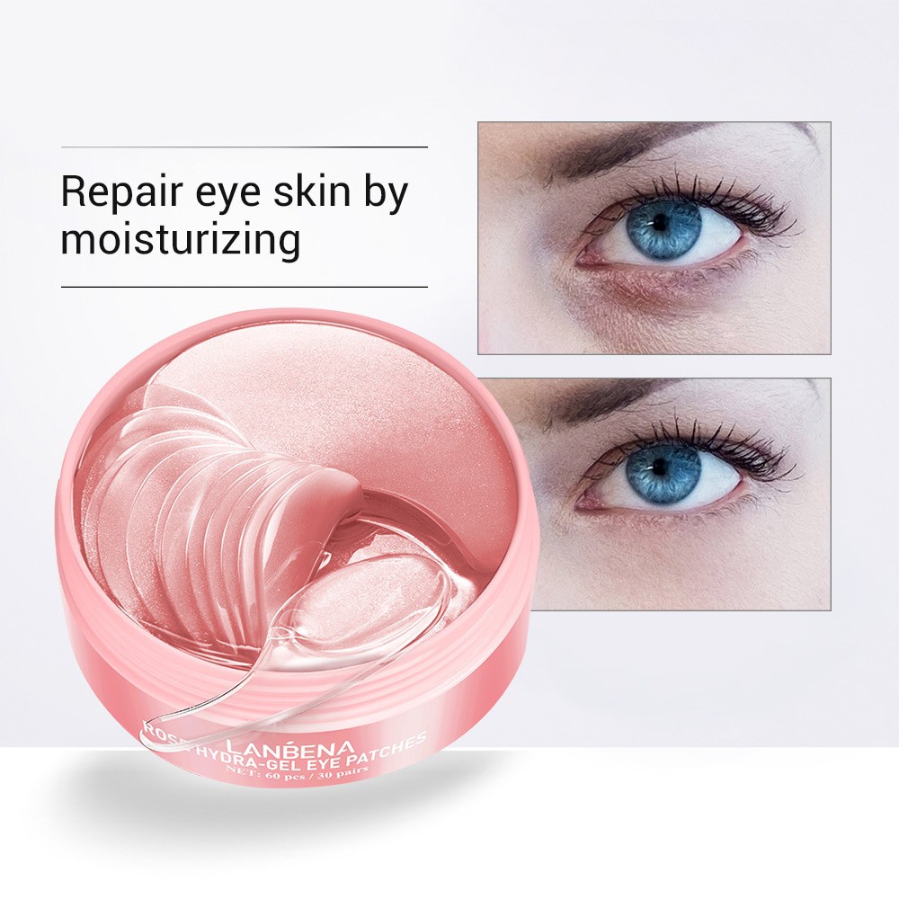 Set 60 mặt nạ LANBENA collagen hoa hồng chống nếp nhăn cho mắt #6