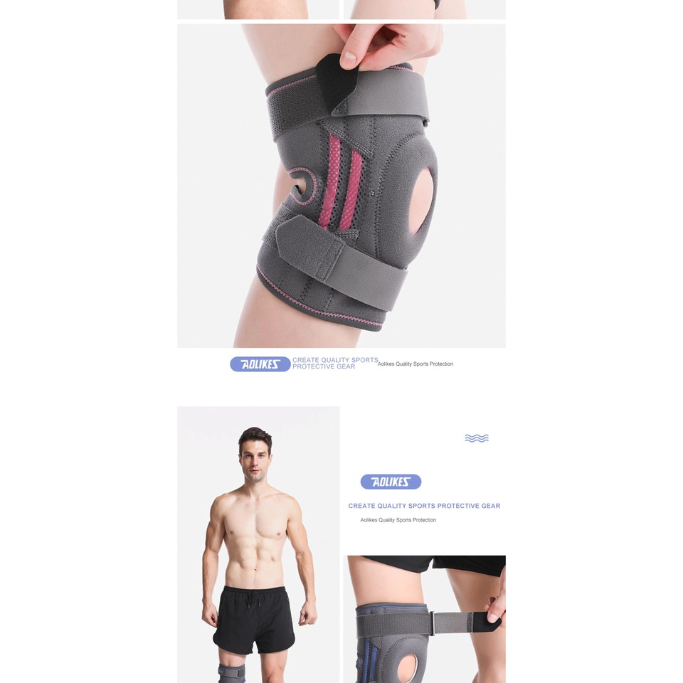 Bó Gối Thể Thao Kneepad Có Lò Xo Trợ Lực Và Dây Quấn Cố Định (1 Chiếc)