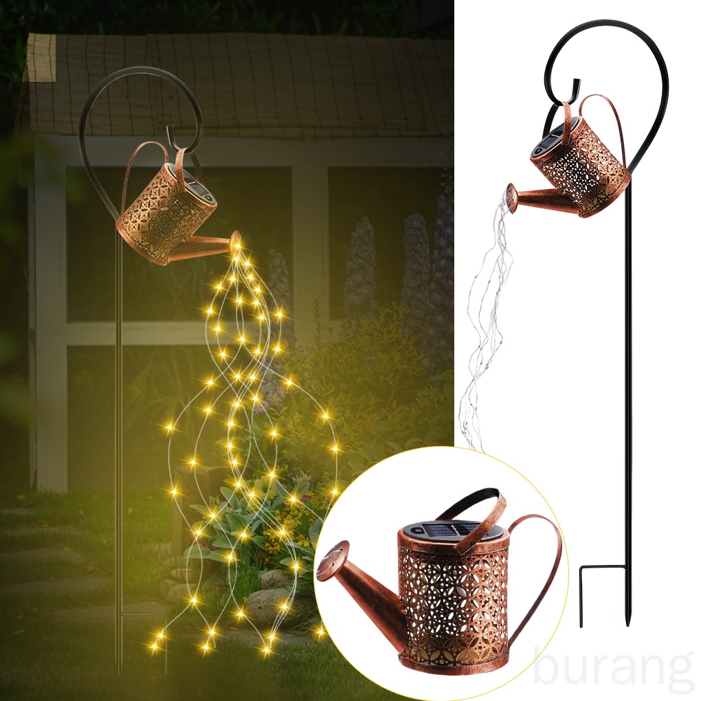 Dây đèn LED năng lượng mặt trời hình ấm đun nước trang trí sân vườn