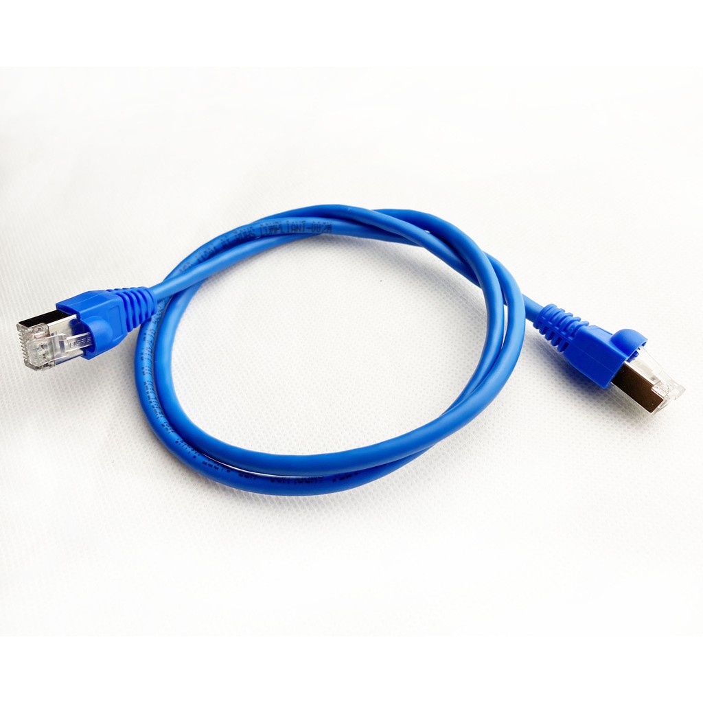 Dây nhảy 0.5m, Dây mạng cat 5e bấm sẵn 2 đầu dài 0.5m, Dây mạng bấm sẵn hai đầu bọc sắt