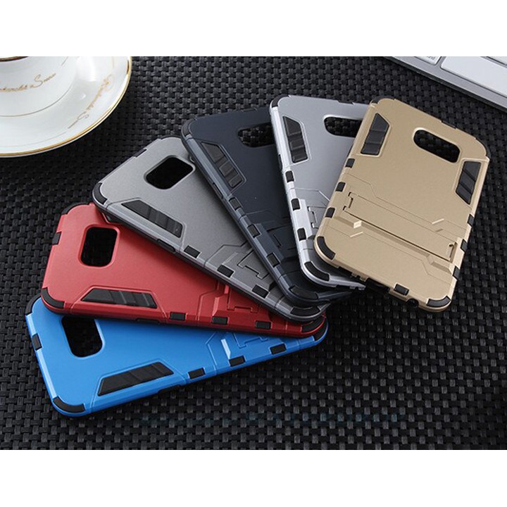 Ốp lưng Samsung Galaxy S6 chống sốc Iron man có chân dựng máy