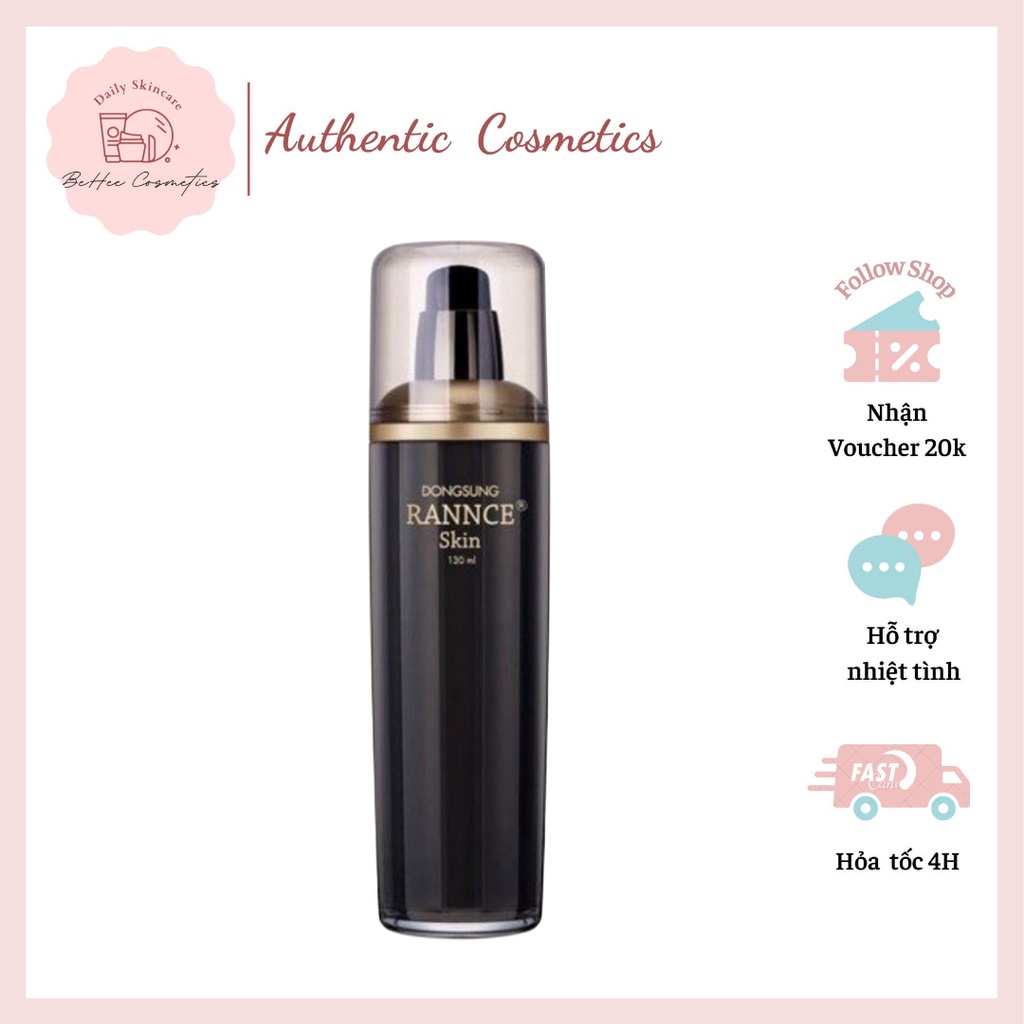Nước Hoa Hồng Hỗ Trợ Trắng Da Dongsung Rannce Skin - 130ml