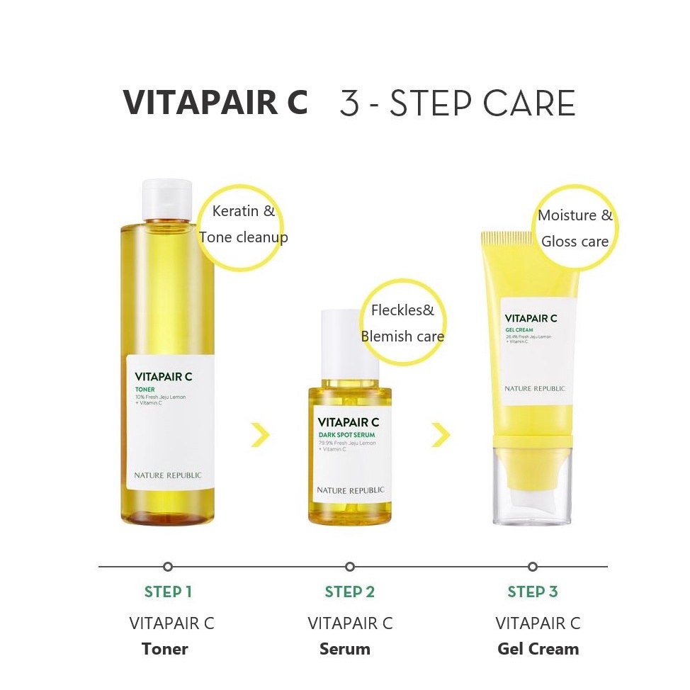 Sữa rửa mặt NATURE REPUBLIC  dưỡng sáng da Vitapair C Foam Cleanser 150ml