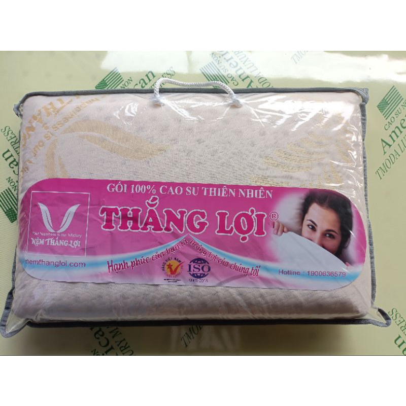 Gối nằm cao su thiên nhiên Thắng Lợi 100%