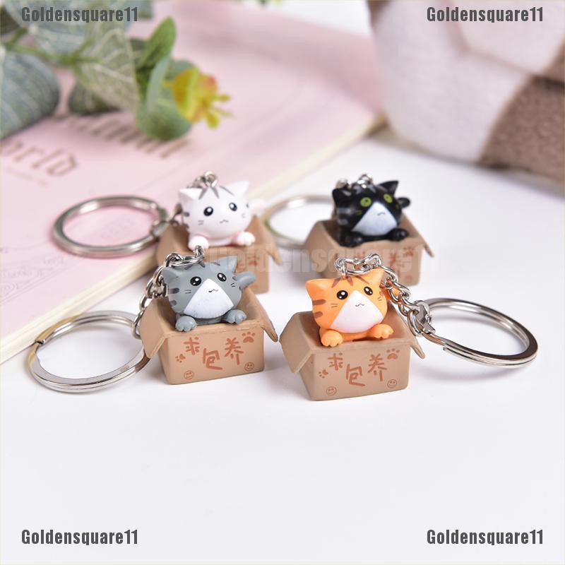 Móc Khóa Hình Mèo Hoạt Hình Đáng Yêu