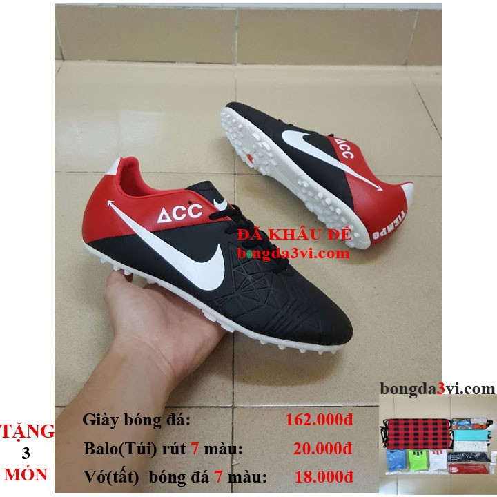 giày đá banh 1123 ( tặng + balo(túi) rút + vớ(tất) )