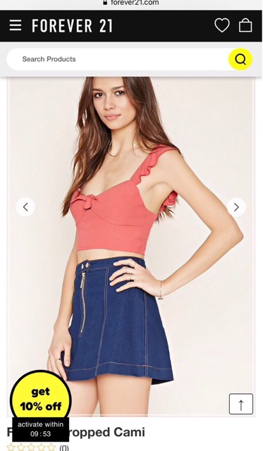 🎀👒 CROPTOP TAY CÁNH TIÊN F21 siêu đẹp