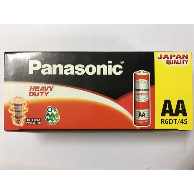 Pin tiểu AA Panasonic R6DT/4S hàng nhập khẩu indonesia