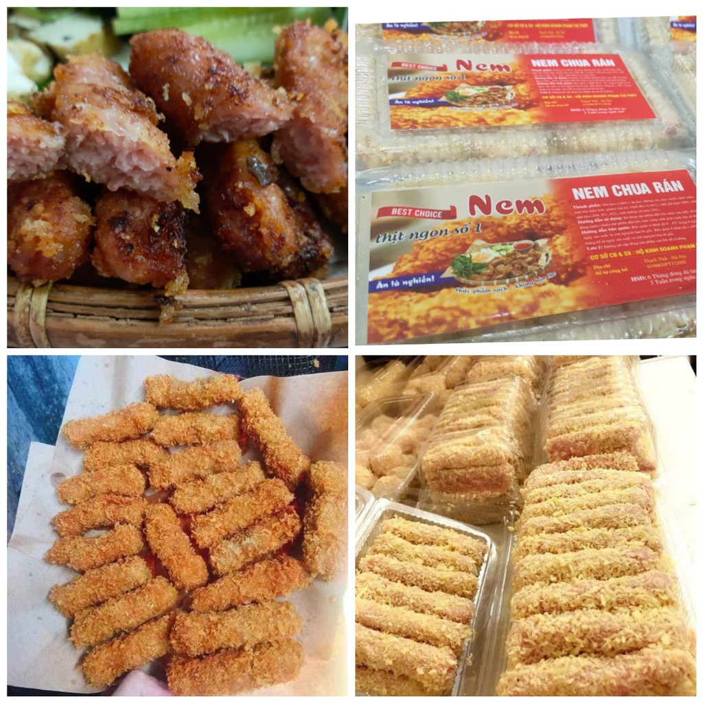 GIAO NHANH TPHCM Nem chua rán Hà Nội ăn vặt siêu ngon.