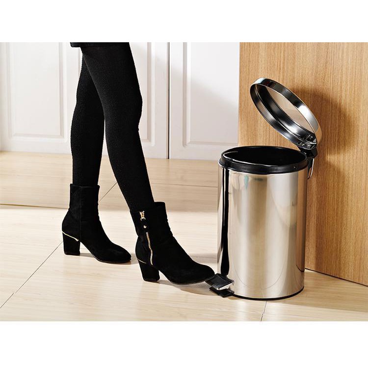 Thùng rác inox đạp chân 5 LÍT, 7 LÍT CHÂN ĐẠP ( > 4 cái lh 0935.036.288)