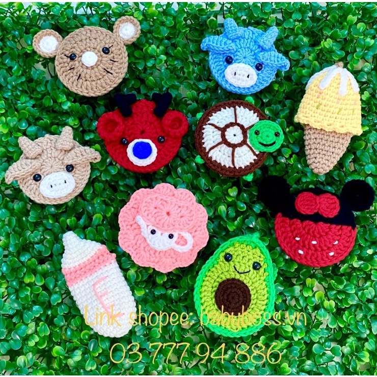 [Chọn mẫu - Đính tên] Túi đựng tỏi cho trẻ sơ sinh handmade.