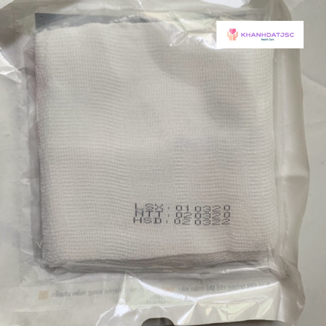 Gạc phẫu thuật, băng vết thương tiệt trùng Tanaphar 10cm x 10cm