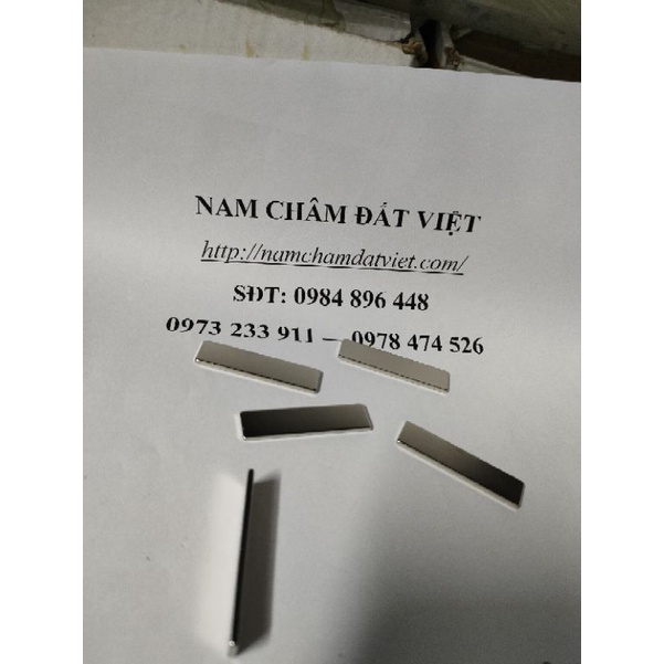 Nam châm viên 40x10x2mm, nam châm siêu mỏng đất hiếm, nam châm hình chữ nhật hít mạnh