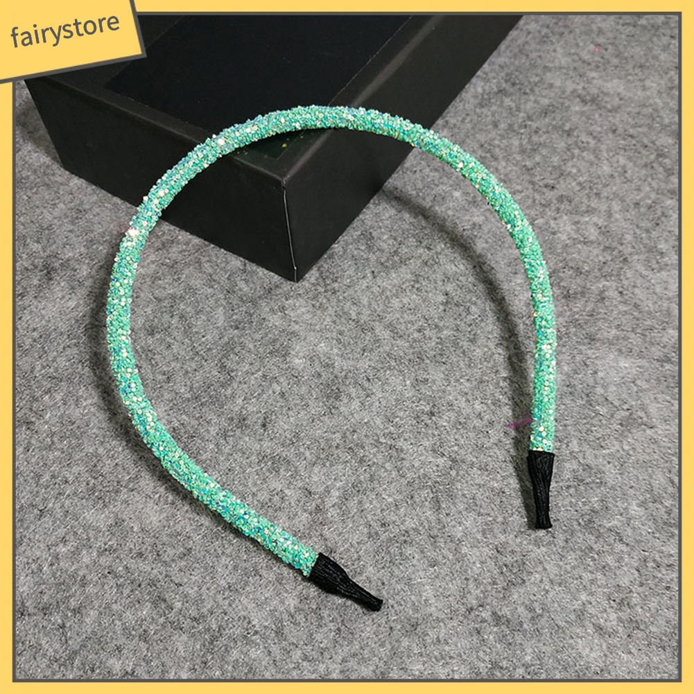 Băng Đô Cài Tóc Đính Kim Sa Lấp Lánh Thời Trang Cho Nữ