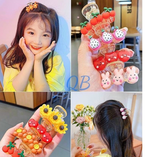 Kẹp càng cua họa tiết dễ thương cho bé gái