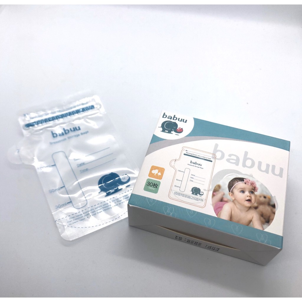 Set 10-20 chiếc túi trữ sữa 100ml Babuu, Sami, Kichilachi cho bé