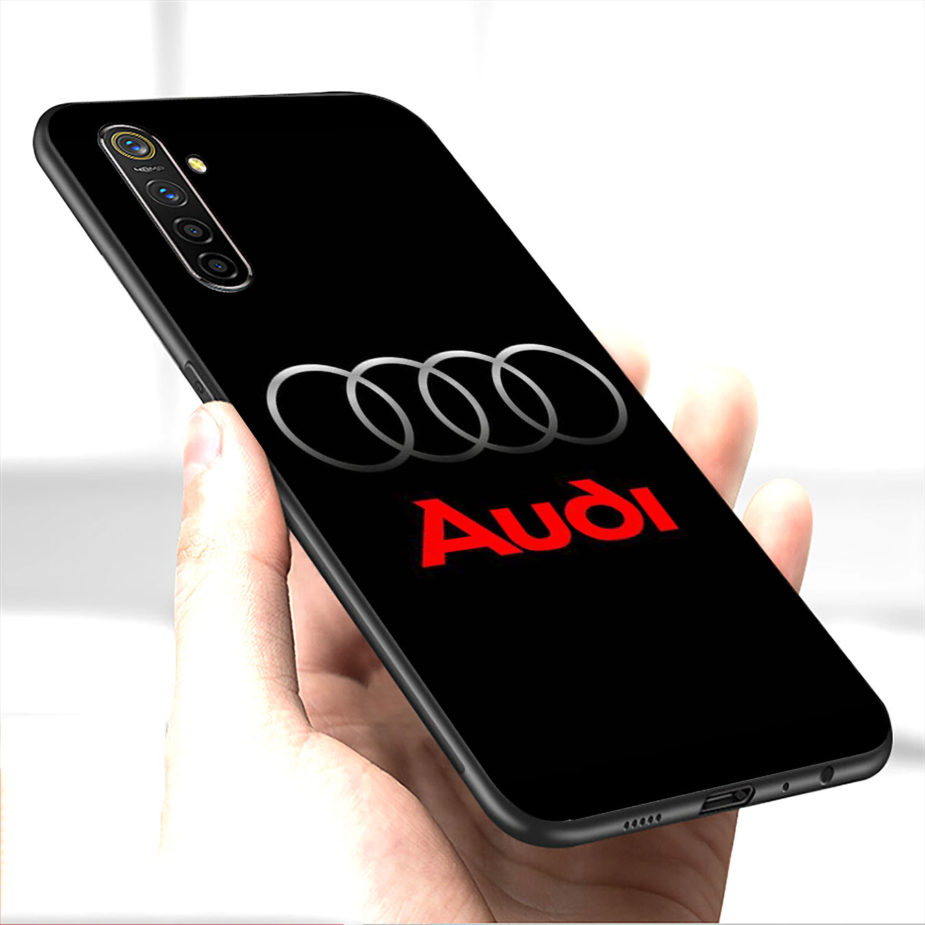 Ốp Điện Thoại Silicon Mềm Hình Logo Audi Cho Samsung Galaxy A9 A8 A7 A6 Plus J8 2018 + A21s A70 M20 A6 + A8 + 6plus