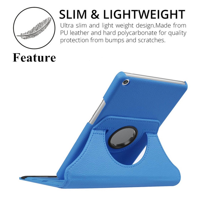 Bao da pu máy tính bảng xoay 360 độ cho Huawei Mediapad T3 10 9.6 Inch Ags-L09 Ags-L03 Ags-W09