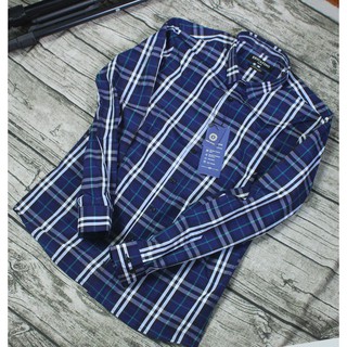 Áo sơ mi nam Áo Sơ mi kẻ dài tay nam màu vàng nhạt