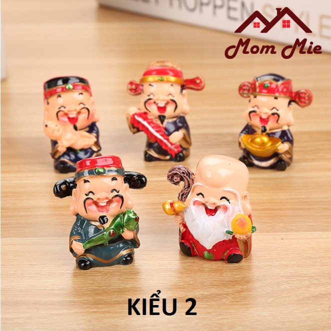 Bộ 5 tượng Ngũ - Phúc - Lộc - Thọ - Tài - Hỷ trang trí - D105
