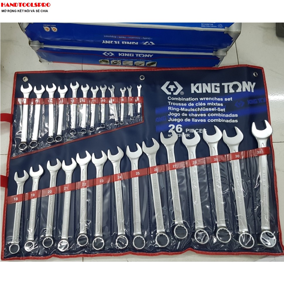 6-32mm Bộ vòng miệng 26 cái hệ mét Kingtony 1226MR