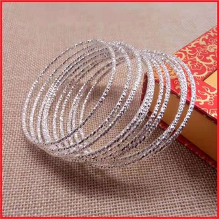 Vòng tay mạ bạc nam nữ kiểu dáng BASIC chống gỉ hot trend học sinh, sinh viên 2021