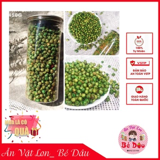 Đậu hoà lan muối tỏi ớt việt nam hộp 400g giòn cay thơm nứt mũi