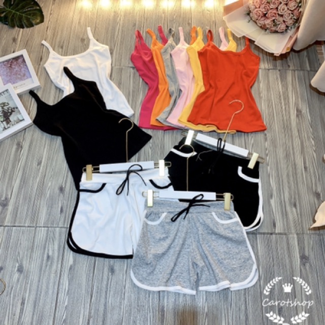 [ XẢ KHO 3 NGÀY Áo 2 dây viền trơn - carotshop | BigBuy360 - bigbuy360.vn