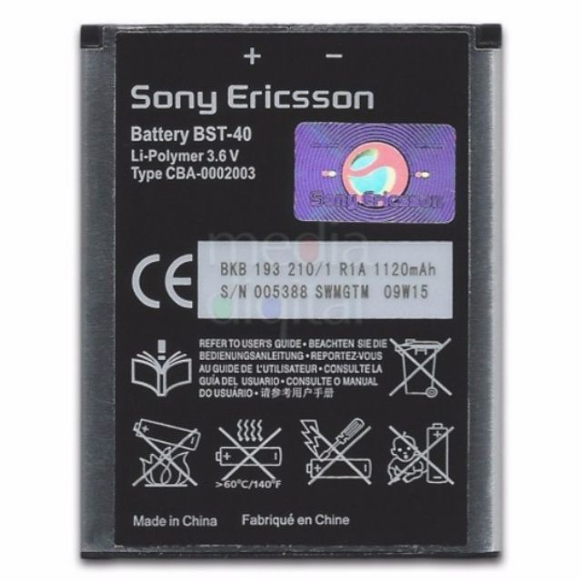 Pin Sony Ericsson BST 40