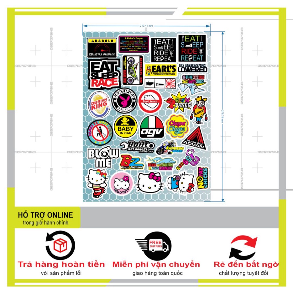 LOGO STICKER HELLO KITTY 01 - SHINDECAL2