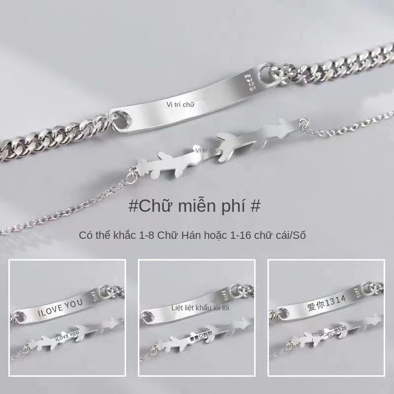 Vòng tay gỗ Đôi cho con trai và gái bạc 925 một thiết kế thích hợp mang ý nghĩa cao của ngày lễ tình nhân 520 bạn