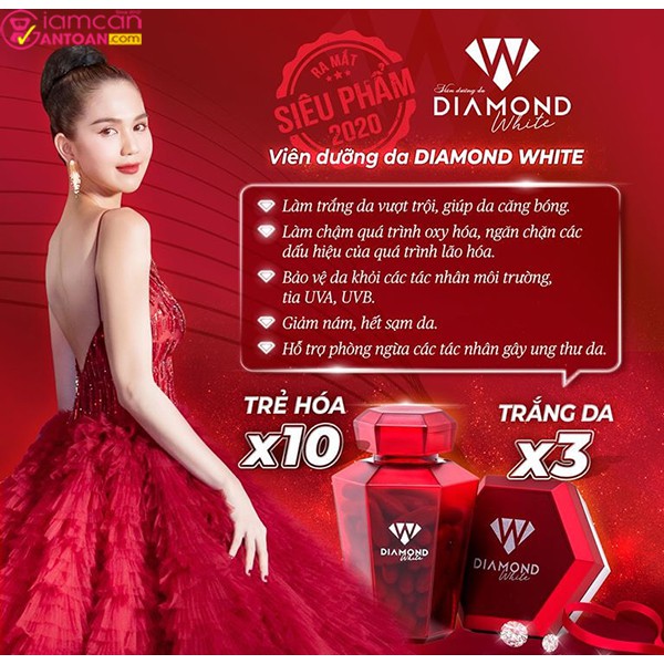 [Chính Hãng] Viên Uống Trắng Da Ngọc Trinh DIAMOND WHITE - Khuyến Mại Cực Sốc | BigBuy360 - bigbuy360.vn