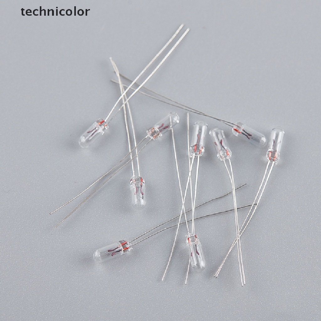 10 Bóng Đèn Sợi Đốt Mini 3 / 4 / 5mm 3 / 6 / 12 / 24V