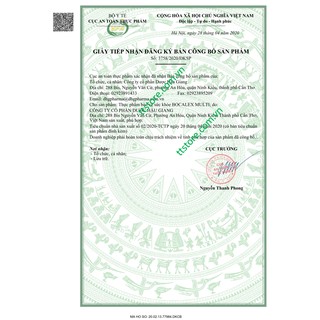 Viên sủi BOCALEX MULTI DHG (Tuýp 20 viên)