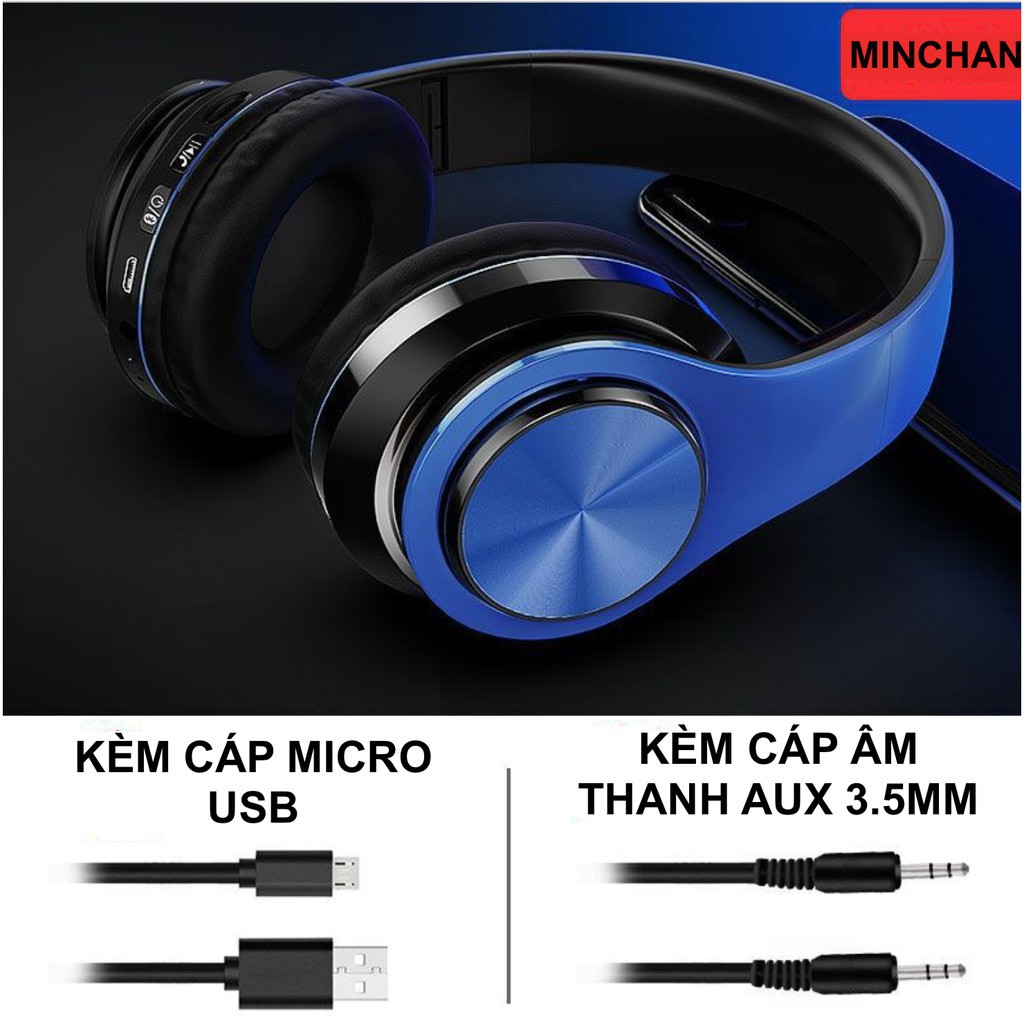 Tai nghe Bluetooth B39 không dây âm thanh Bass êm, cao cấp - Màu ngẫu nhiên