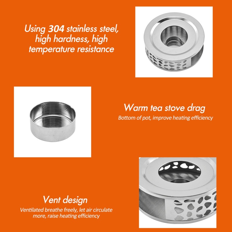 Máy Hâm Nóng Ấm Trà / Cà Phê Khung Rỗng Bằng Thép Không Gỉ Bền Sử Dụng Tại Nhà