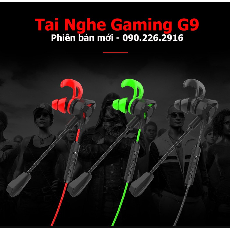 (FreeShip) Tai Nghe Gaming G9 - Có 2 Mic Bản Pro Chuyên Game Pubg Mobile, Free Fire, Liên Minh Tốc Chiến